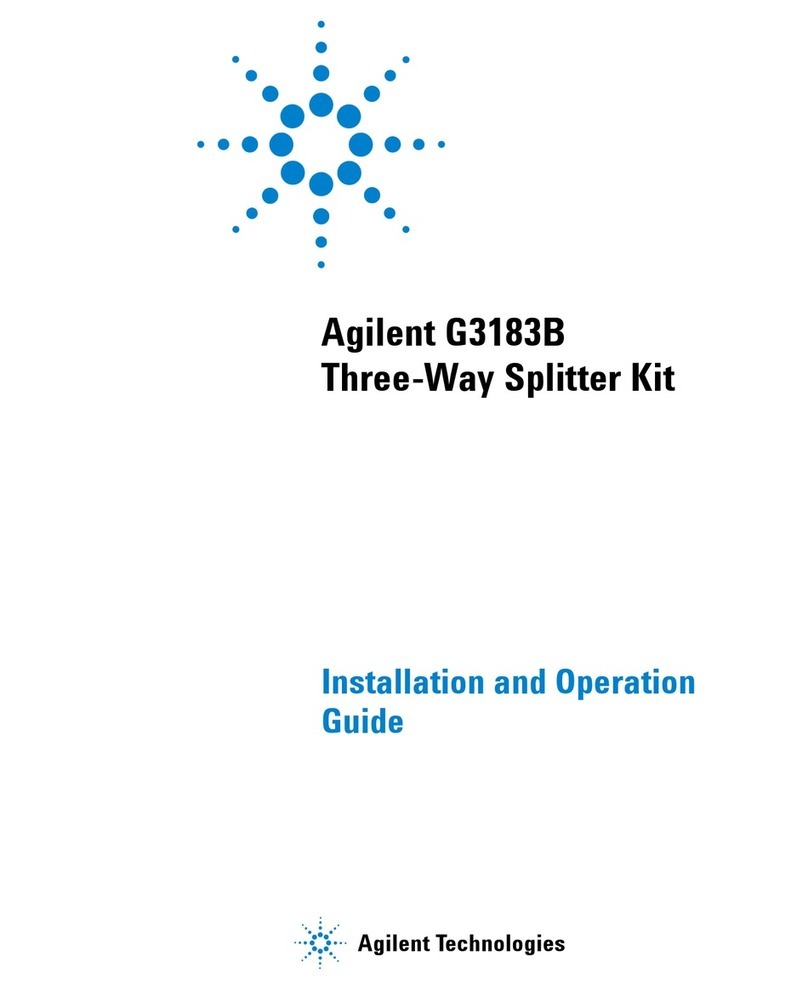 Agilent Technologies G3183B Operating instructions Agilent Technologies G3183B Operating instructions