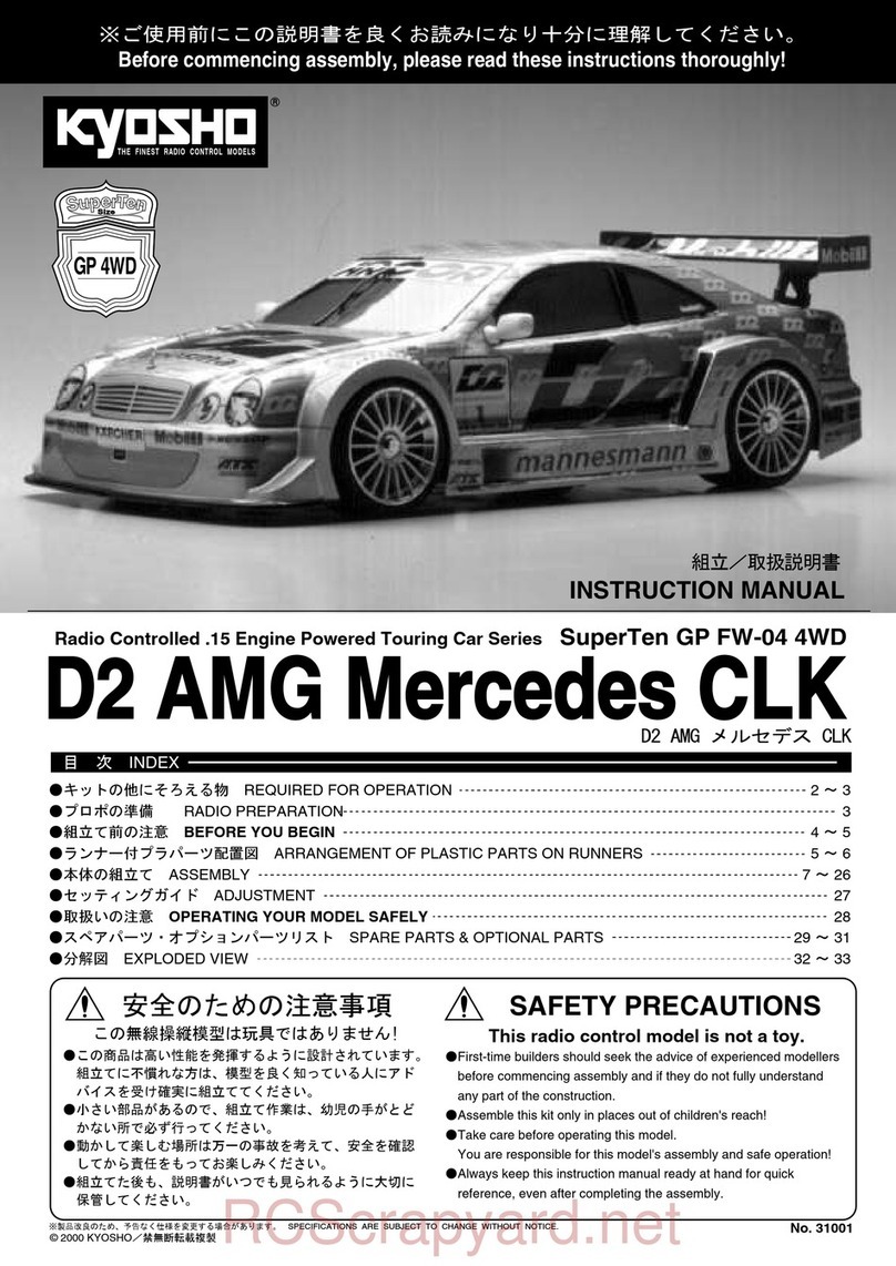 Kyosho D2 AMG Mercedes CLK instruction manual Kyosho D2 AMG Mercedes CLK instruction manual