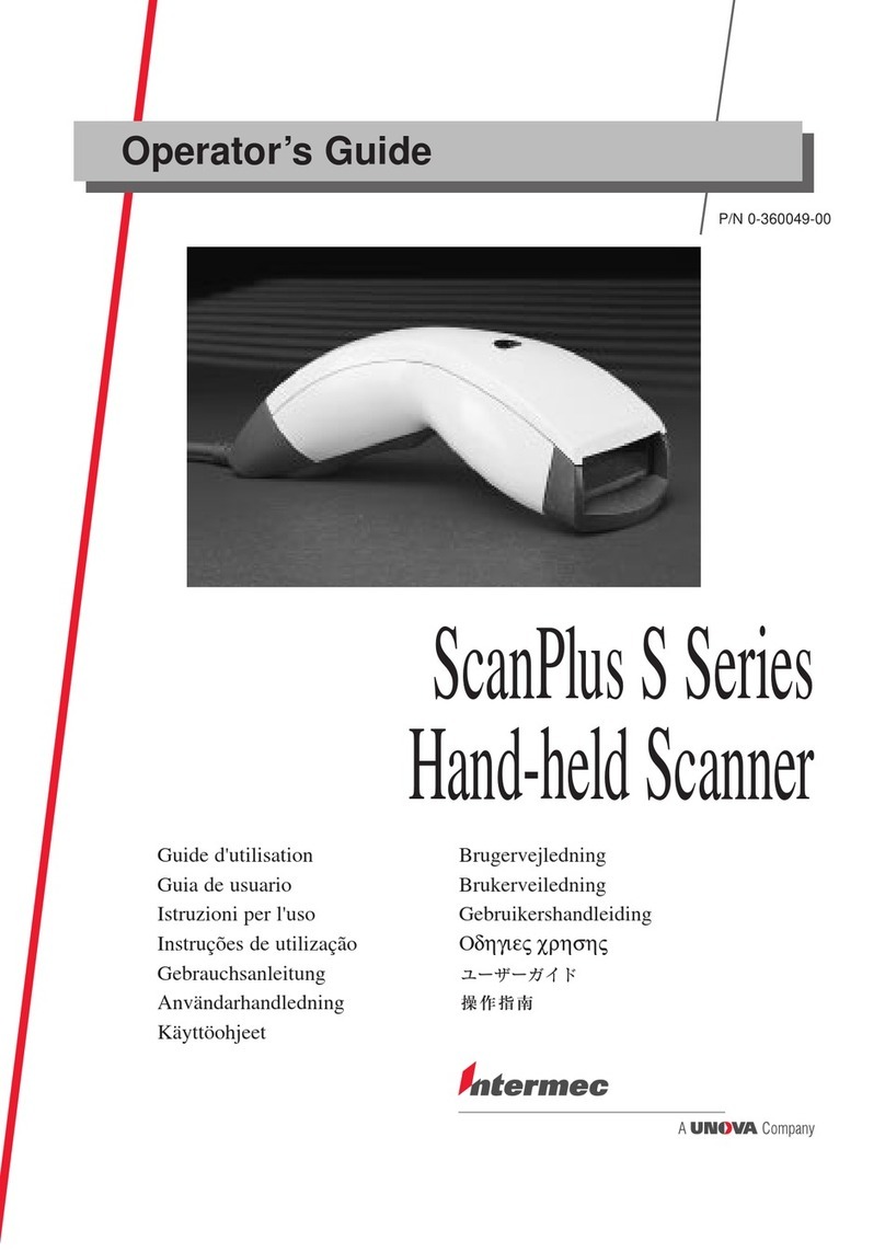 Unova Intermec ScanPlus S Series Operator's manual
