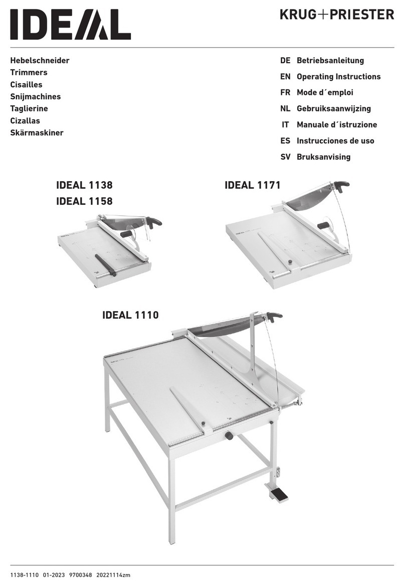 KRUG+PRIESTER IDEAL 1138 User manual