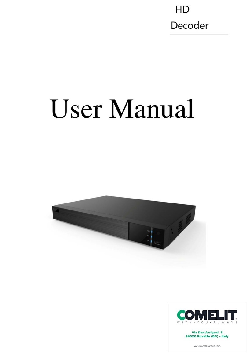 Comelit DEC0804 user manual