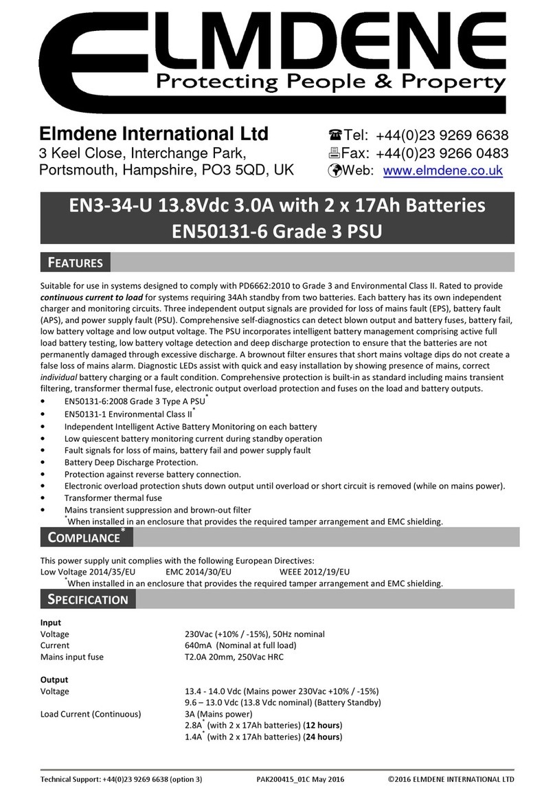Elmdene EN3-34-U User manual