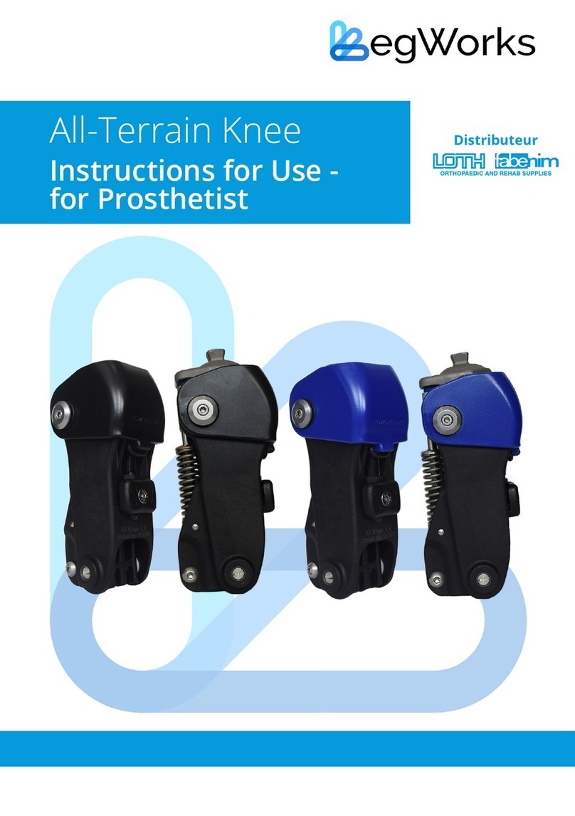LegWorks ALL-TERRAIN KNEE Instructions for use