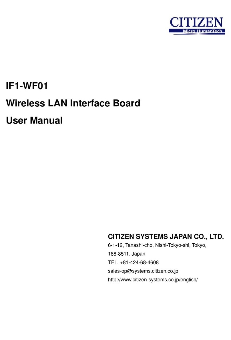 Citizen IF1-WF01 User manual