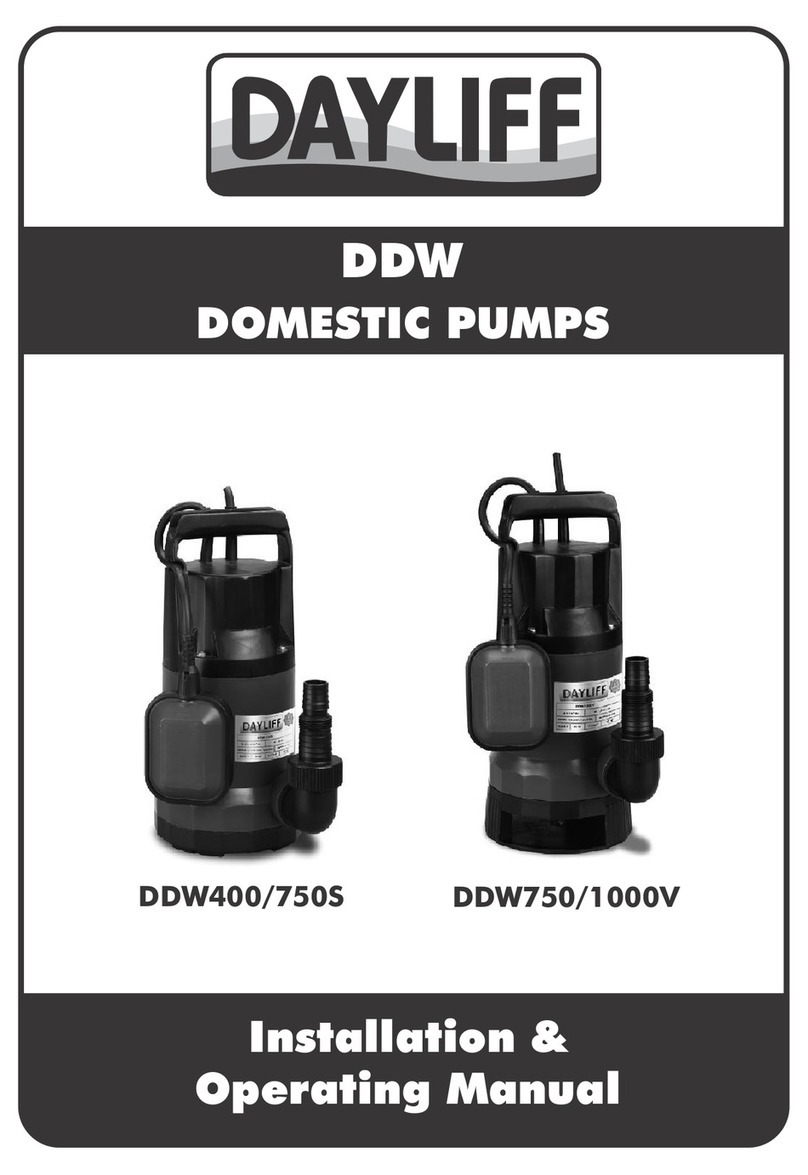 DAYLIFF DDW 400S Installation & operating manual DAYLIFF DDW 400S Installation & operating manual