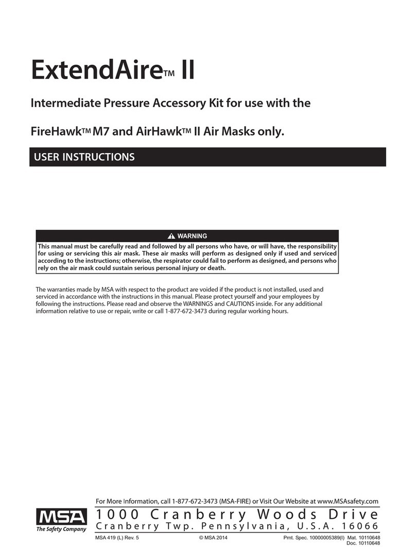 MSA ExtendAire II User instructions