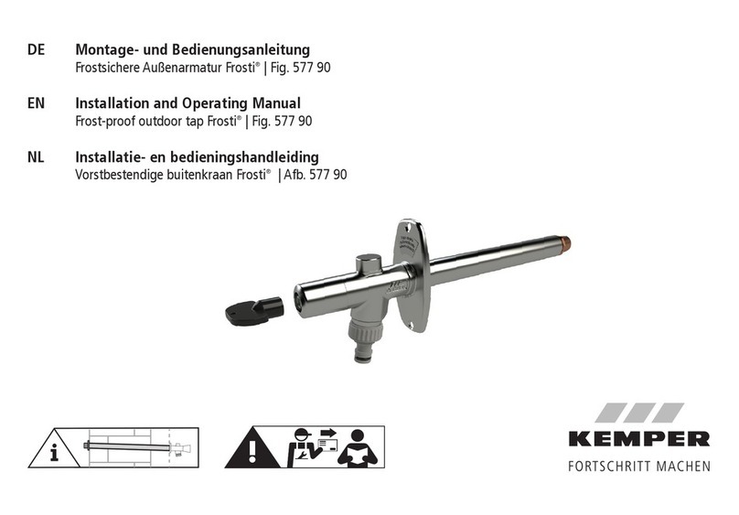 Kemper Frosti 577 90 Installation and operating manual