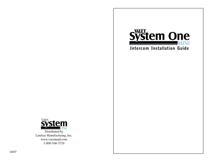 Valet System One MINI User manual