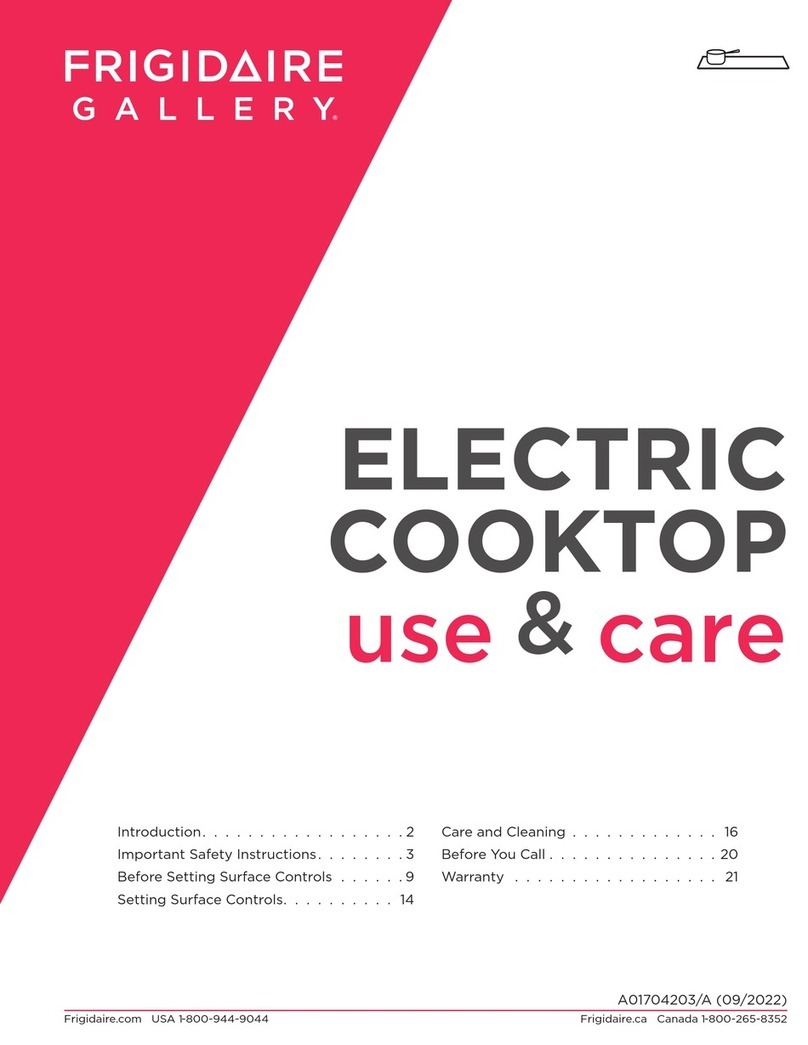 Frigidaire GCCE3070AS Owner's manual