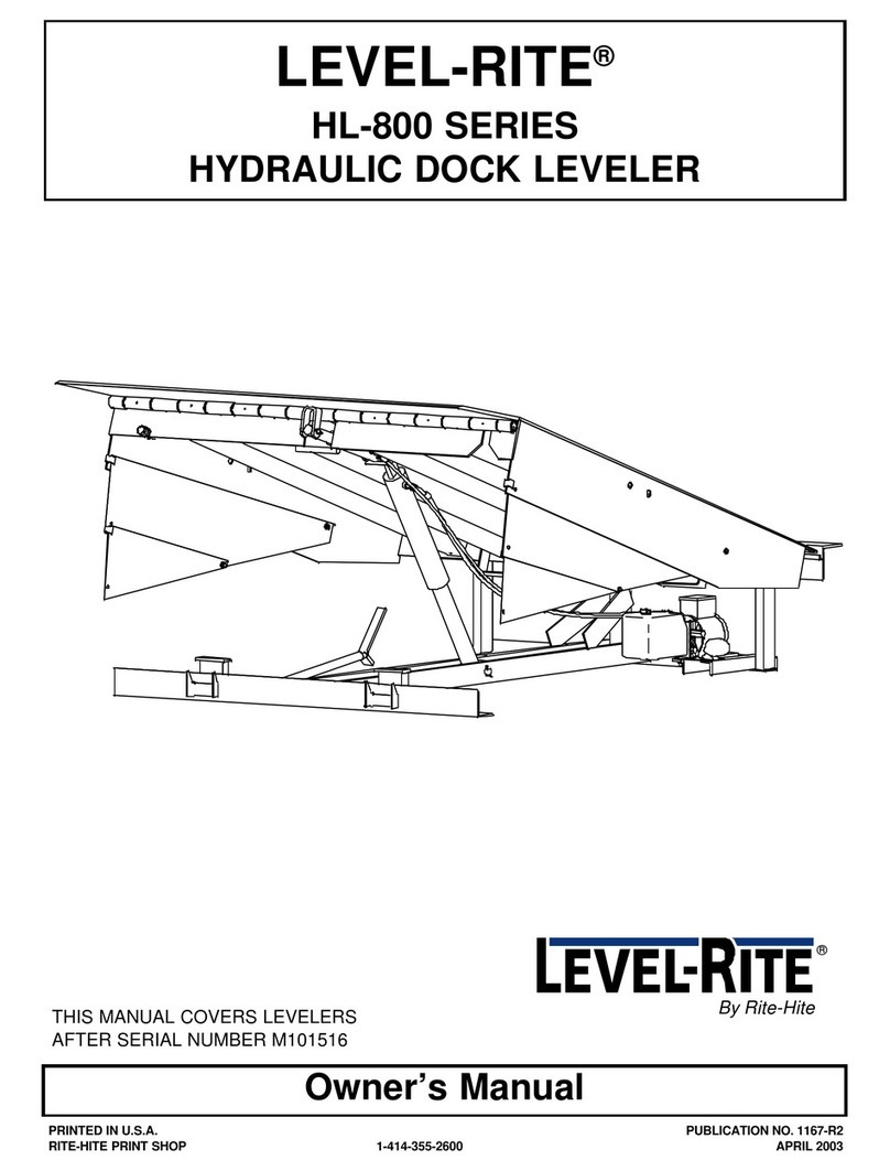 RITE-HITE LEVEL-RITE HL-800 Series User manual