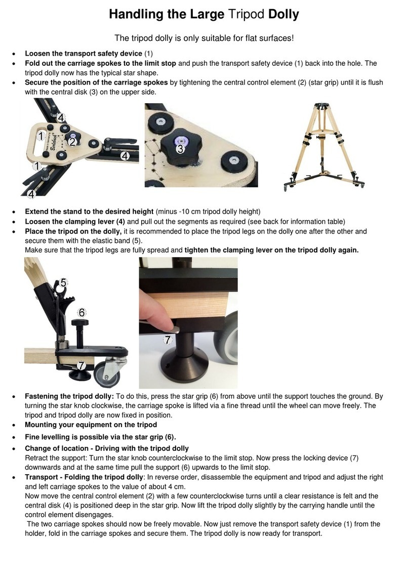 Berlebach Large Tripod Dolly Handling guide