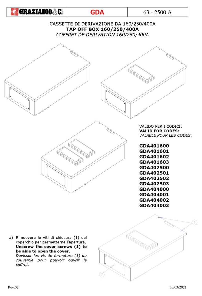 Graziadio & C. GDA401600 User manual