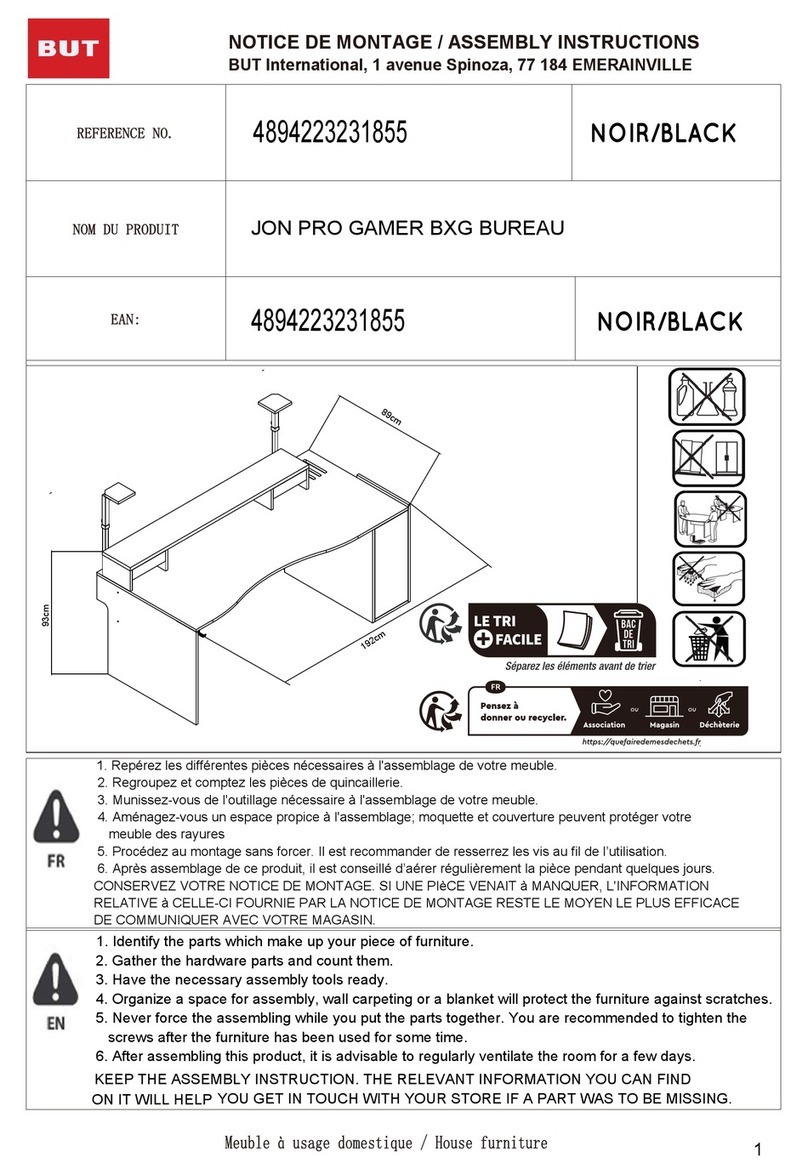 BUT JON PRO GAMER 4894223231855 Assembly instructions