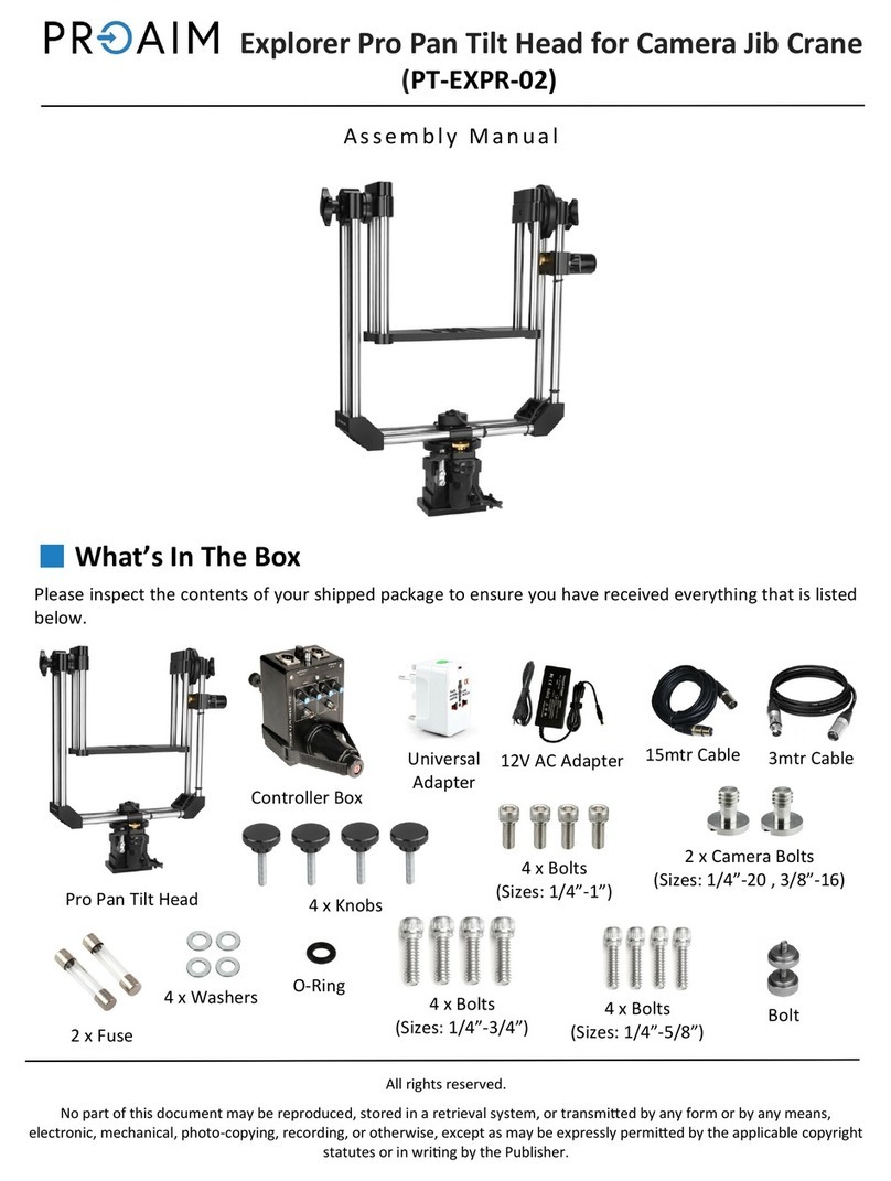 PROAIM Explorer Pro PT-EXPR-02 User manual