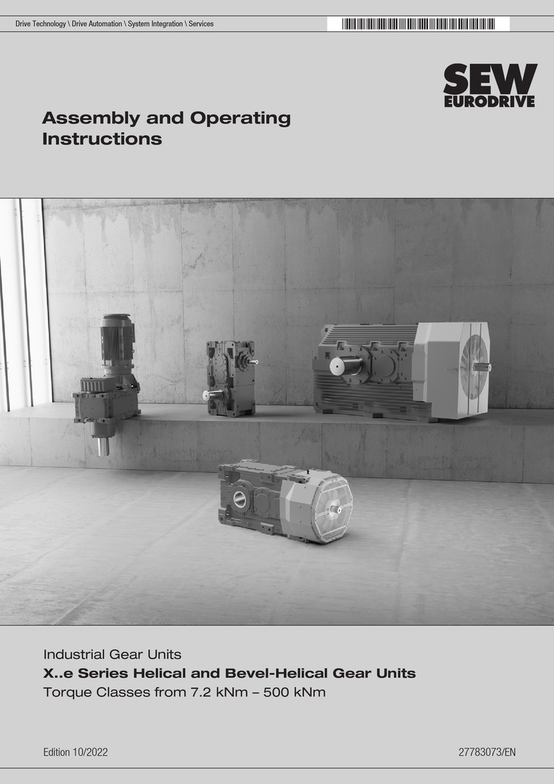 SEW-Eurodrive X Series Assembling and Operating Instructions