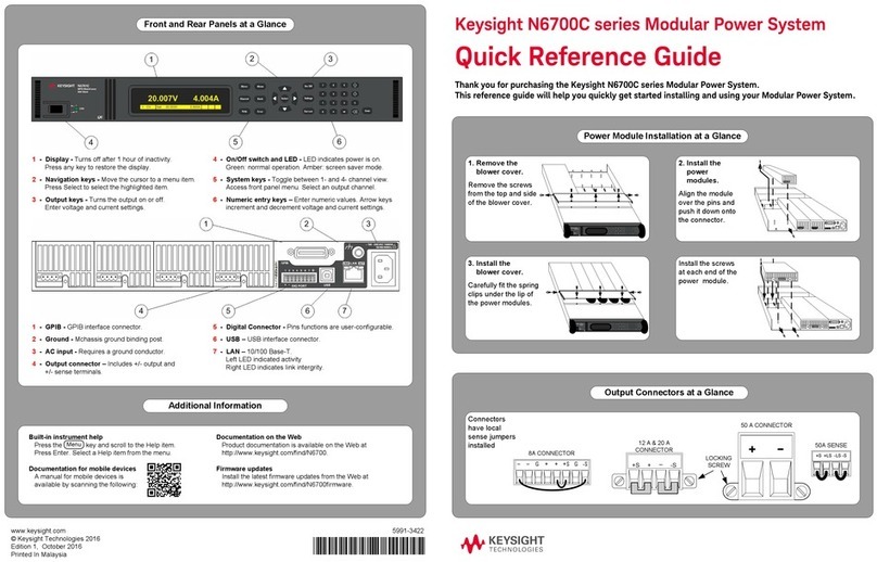 Keysight Technologies N6700C Series User manual