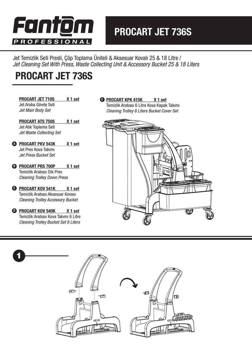 Fantom Professional PROCART JET 736S quick start guide