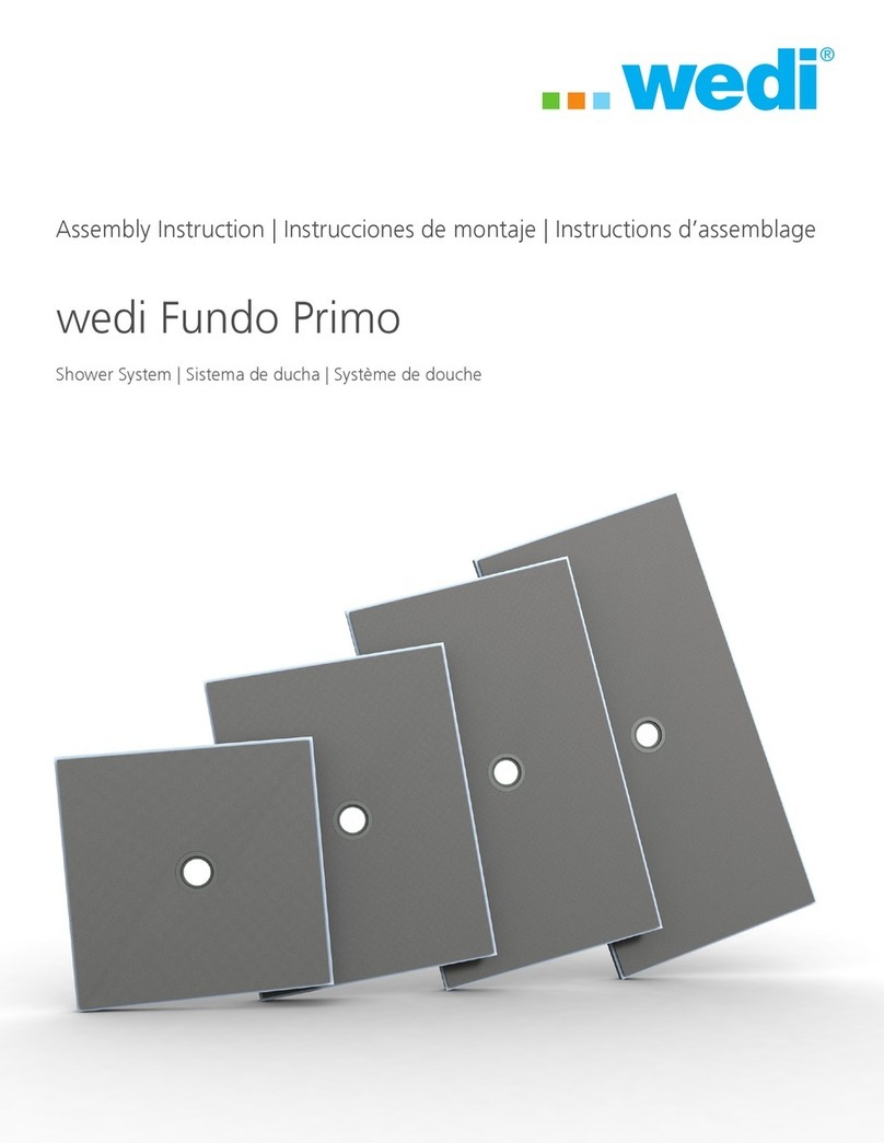 Wedi Fundo Primo Assembly instruction