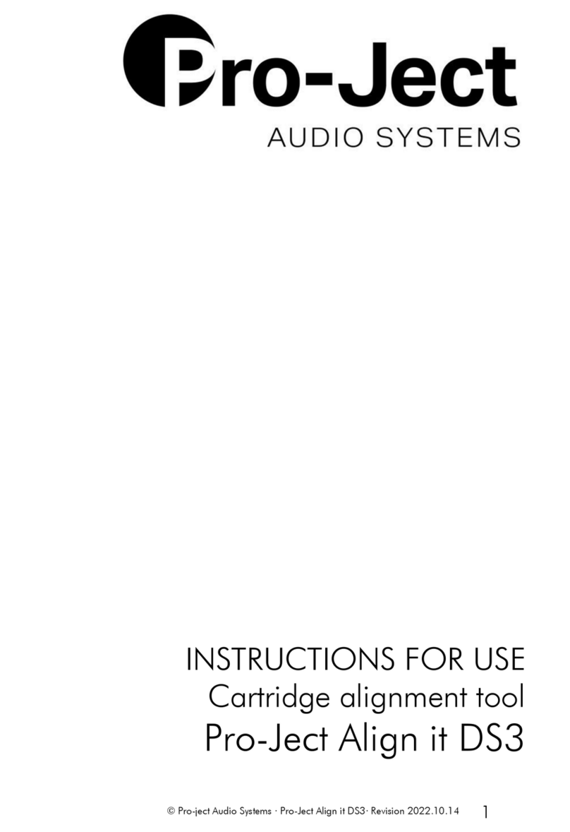 Pro-Ject Audio Systems Align it DS3 User manual