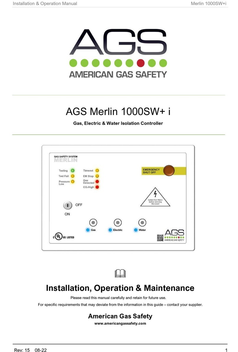AGS Merlin 1000SW+ Installation operation & maintenance