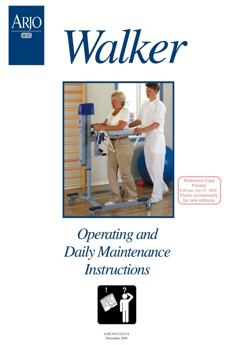 Arjo Walker Operating and maintenance instructions