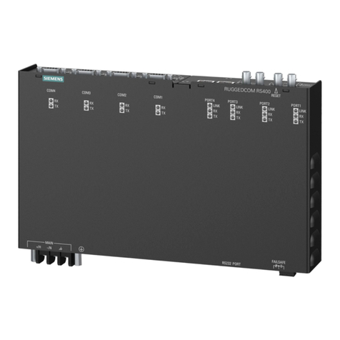 Siemens SIMATIC NET RUGGEDCOM RS400F installation manual