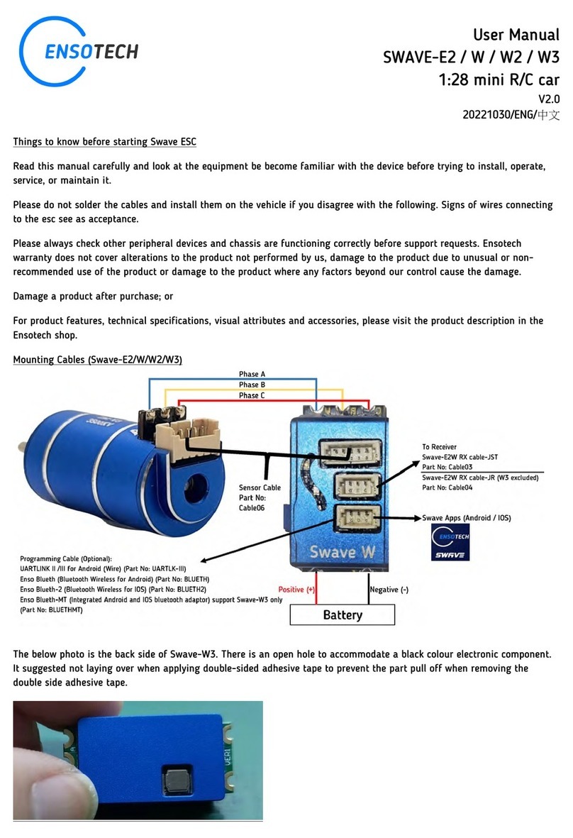 ENSOTECH SWAVE-E2 user manual