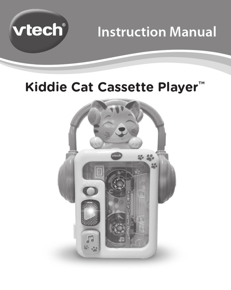 V-tech Kiddie Cat Cassette Player instruction manual