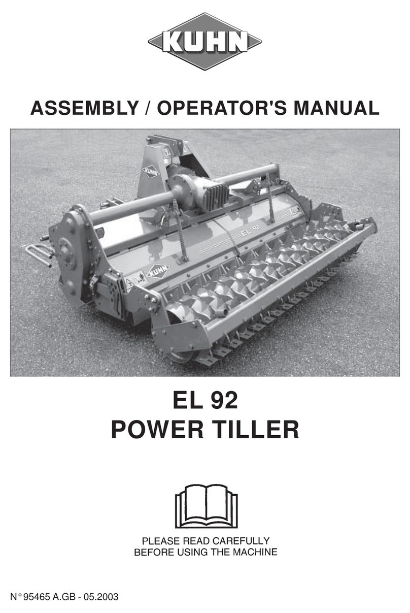 KUHN EL 92 Assembly & operators manual