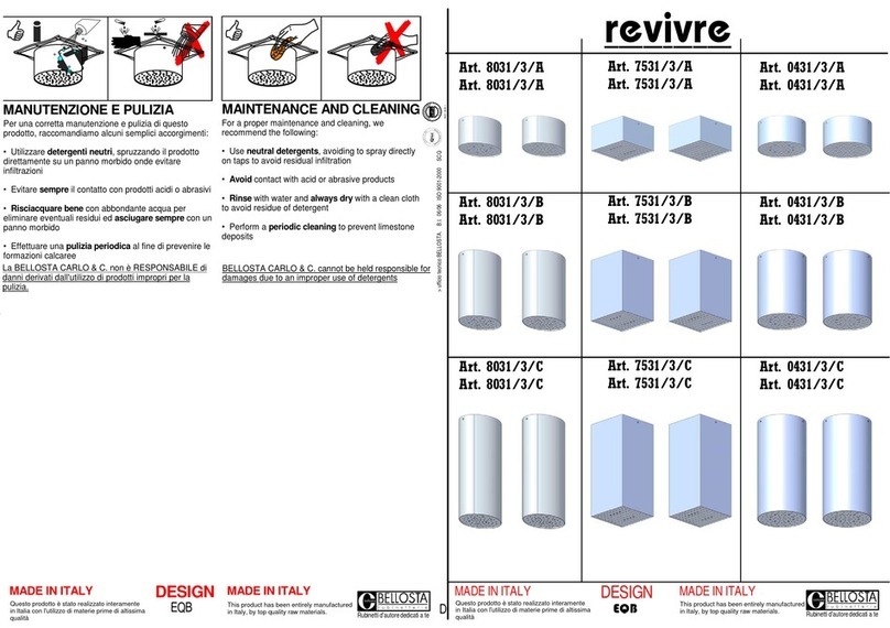 BELLOSTA revivre 8031/3/A quick start guide