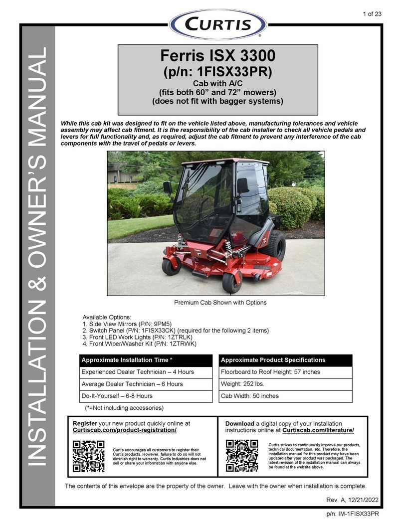 Curtis Ferris ISX 3300 Operating instructions