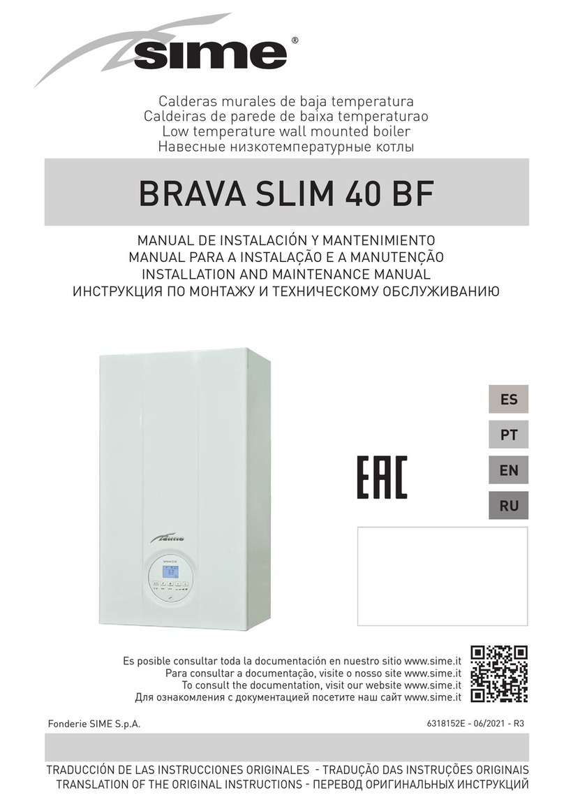 Sime BRAVA SLIM 40 BF Manual