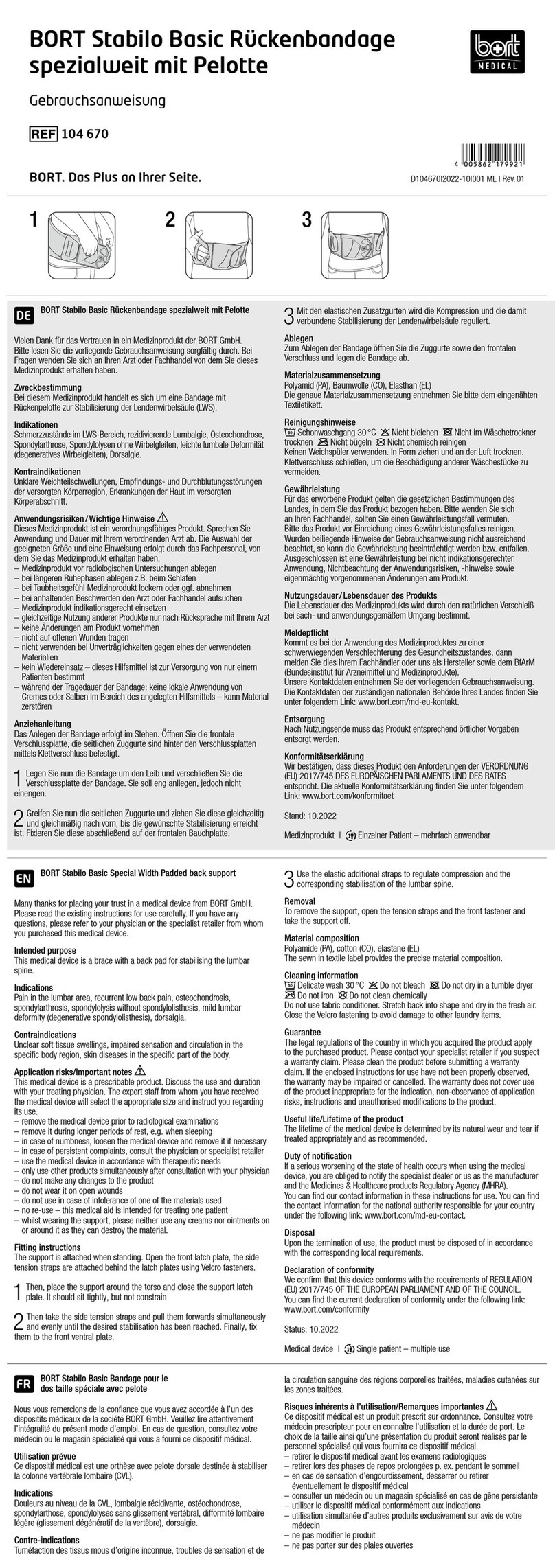 Bort Stabilo Basic manual