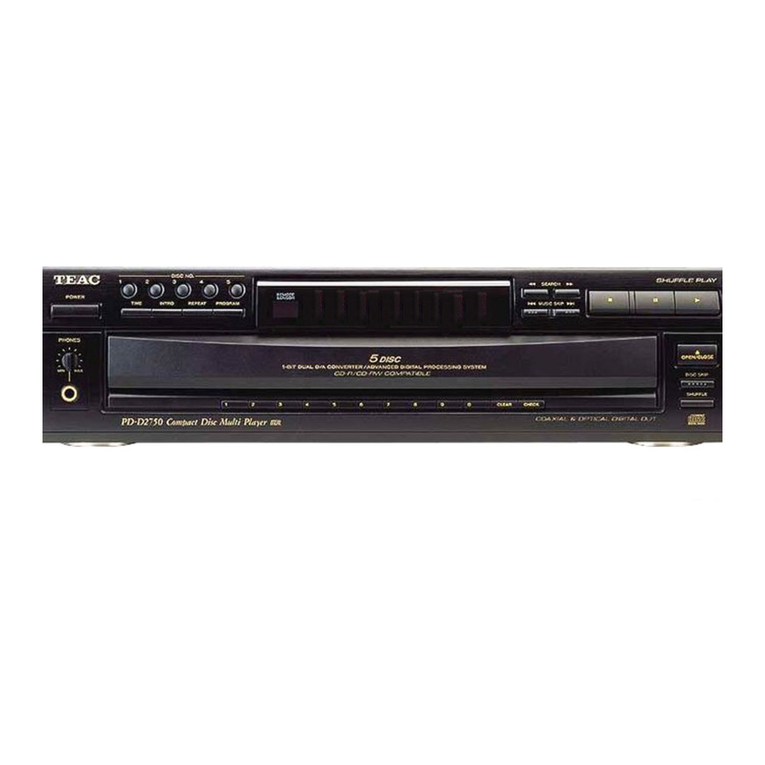 Teac PD-D2750 owner's manual