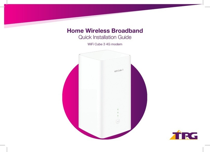 TPG WiFi Cube 3 4G User manual