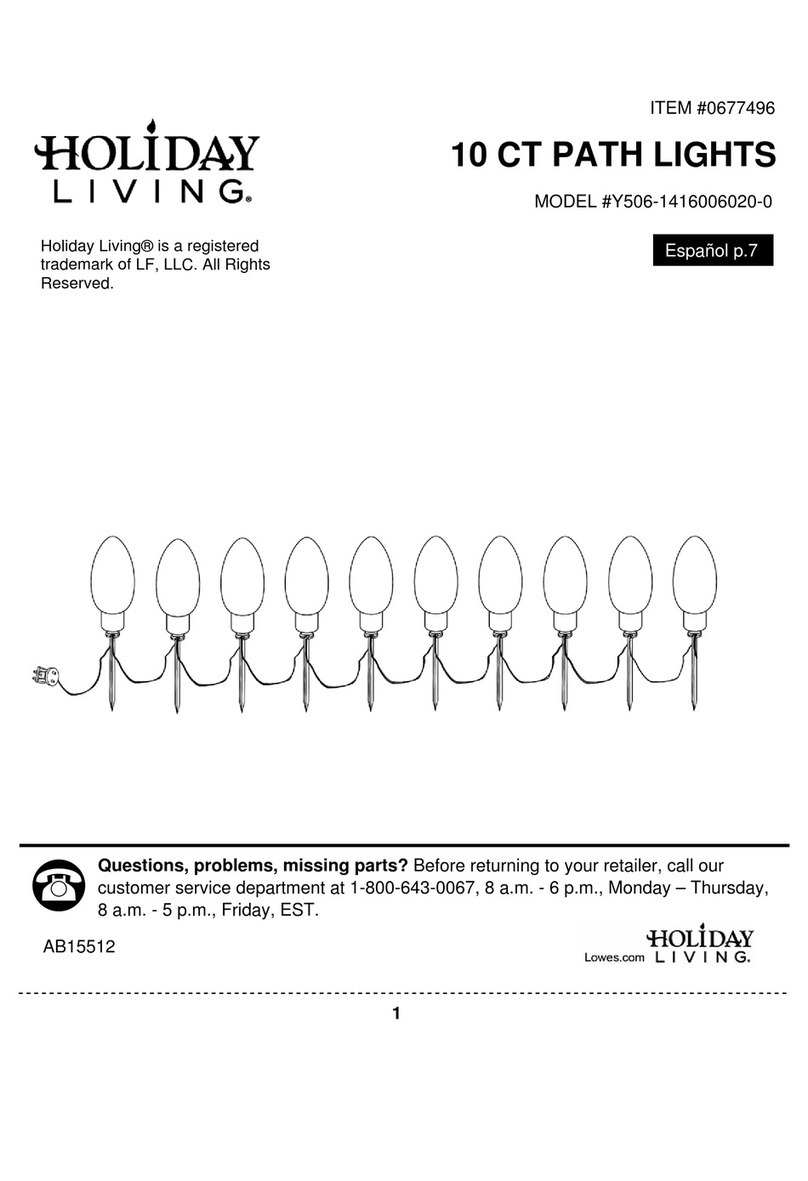 Holiday Living Y506-1416006020-0 manual