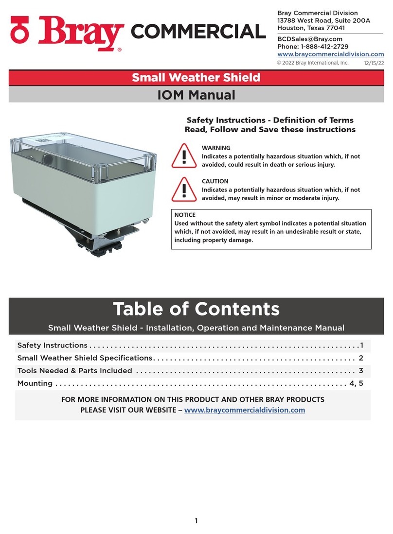 Bray Small Weather Shield IOM manual