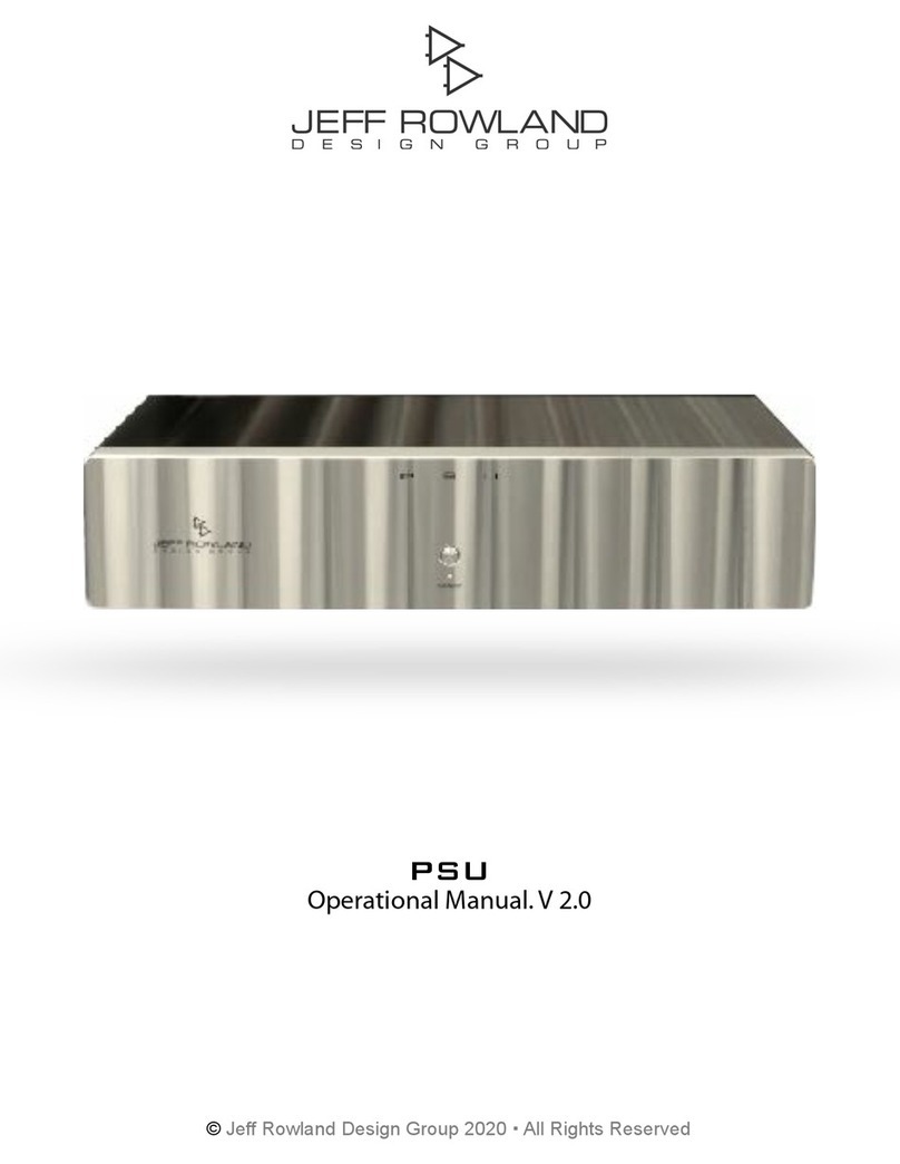 JEFF ROWLAND PSU Operational manual