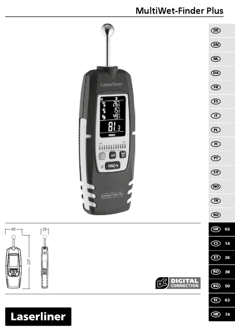 LaserLiner MultiWet-Finder Plus User manual