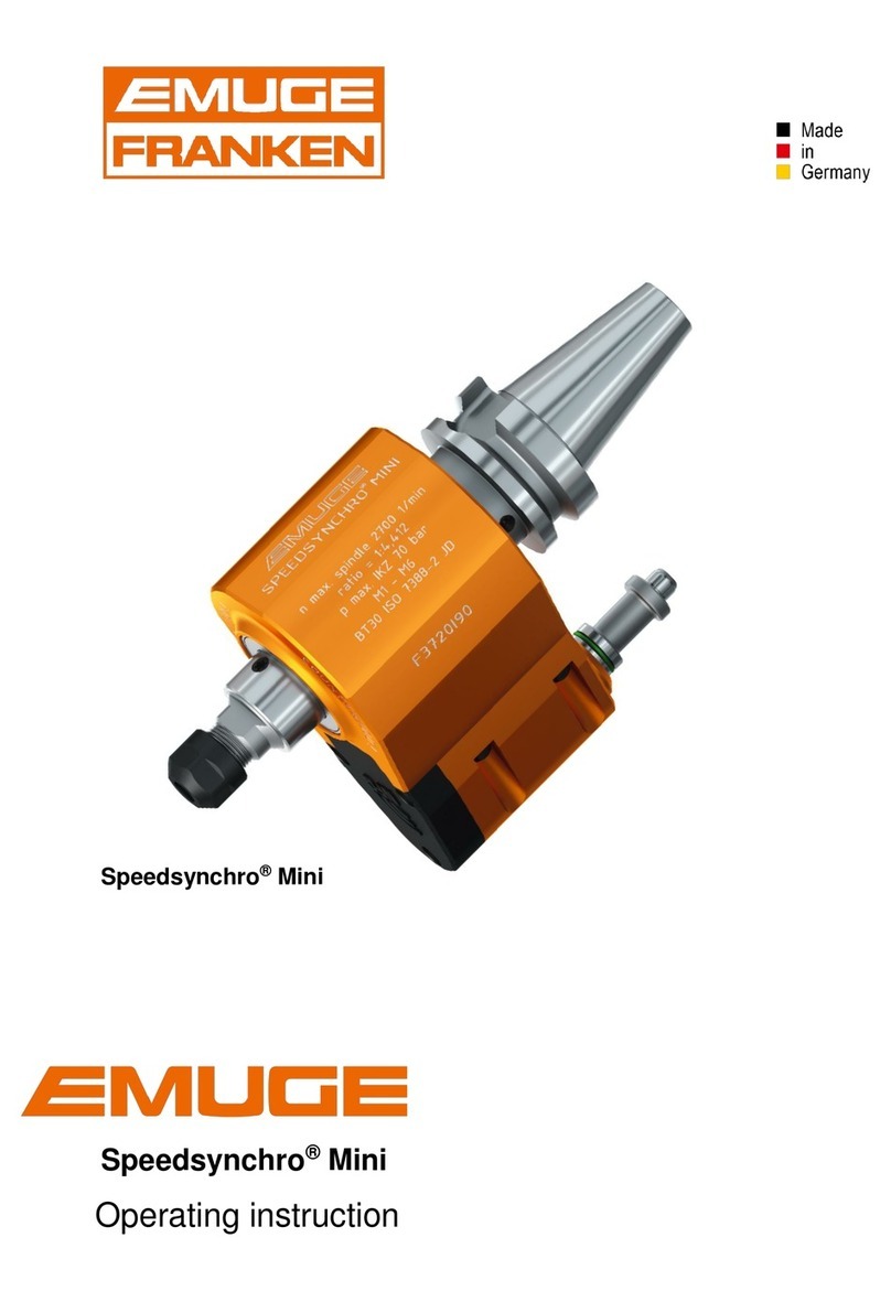 EMUGE Speedsynchro Mini Operating	 instruction