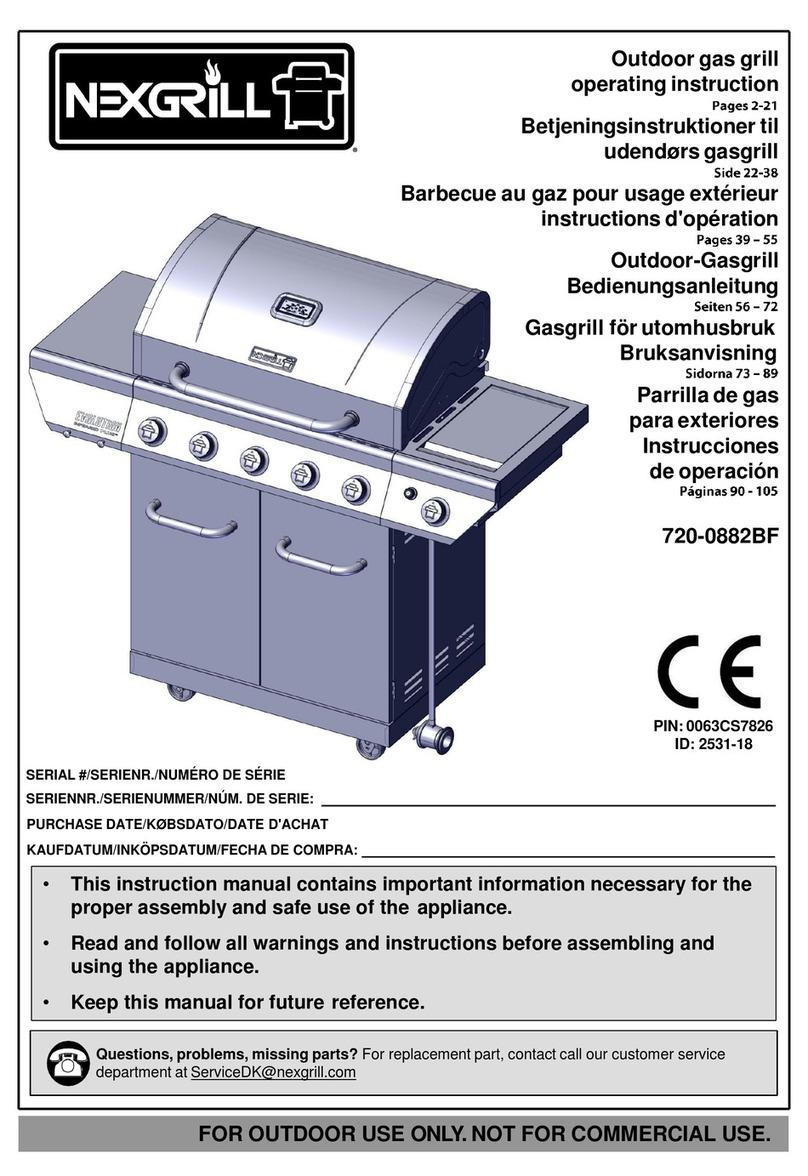 Nexgrill 720-0882BF User manual