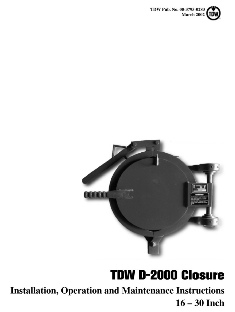 TDW D2000 Installation, operation and maintenance instructions TDW D2000 Installation, operation and maintenance instructions