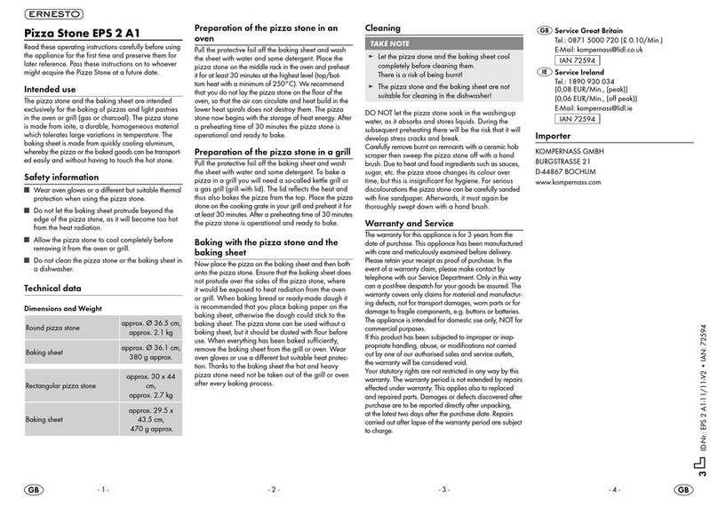 Ernesto EPS 2 A1 operating instructions