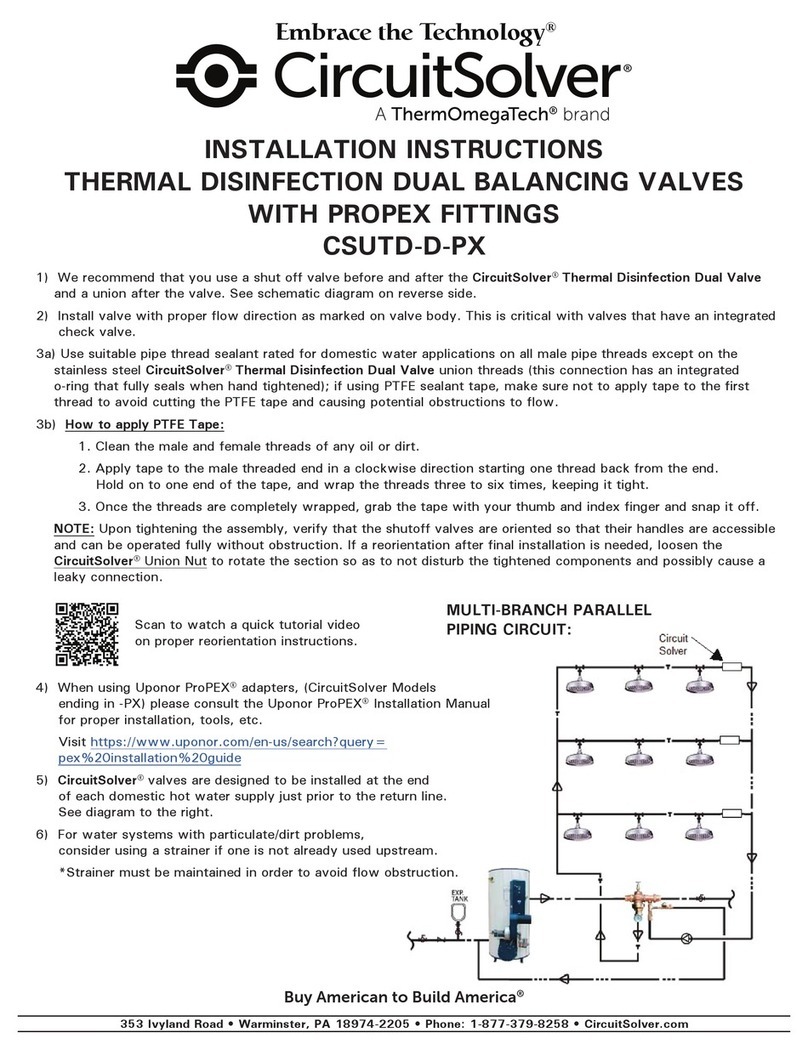 ThermOmegaTech CircuitSolver CSUTD-D-PX installation instructions ThermOmegaTech CircuitSolver CSUTD-D-PX installation instructions