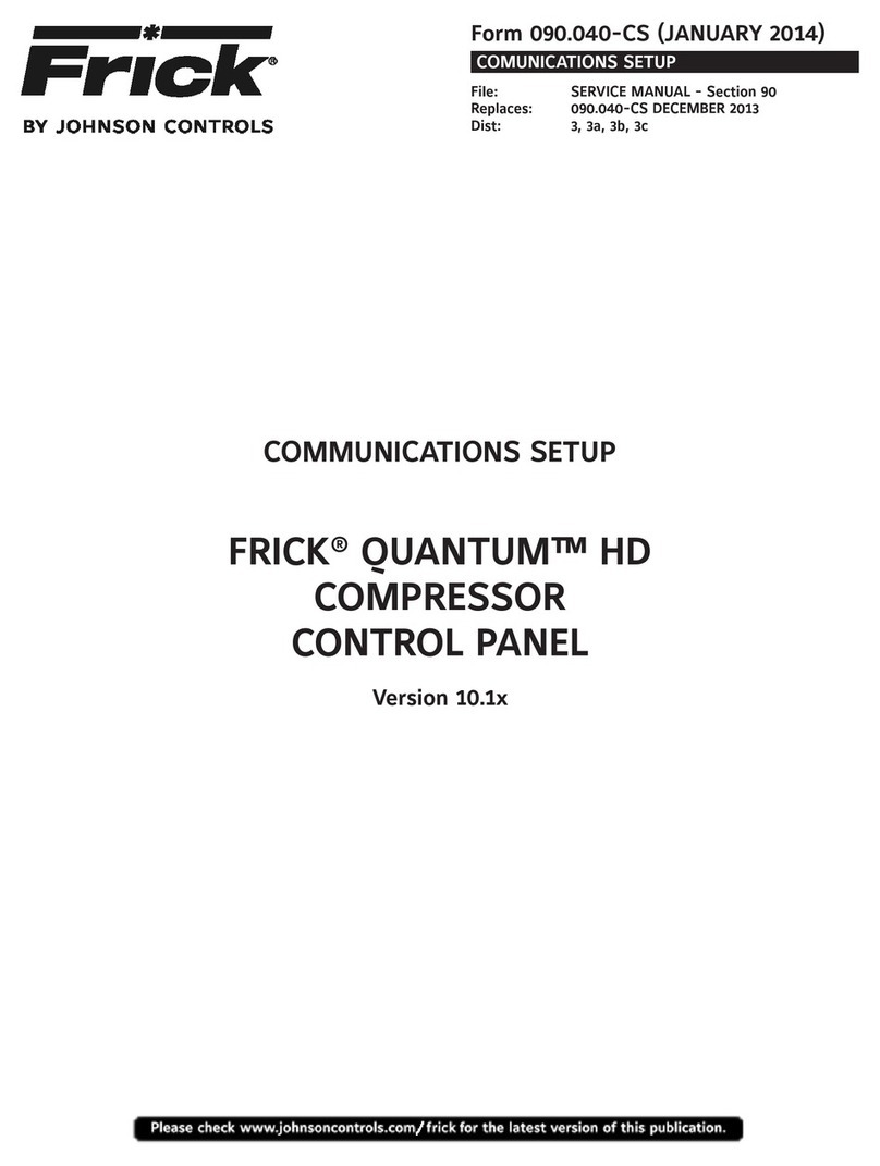 Johnson Controls FRICK QUANTUM HD Manual