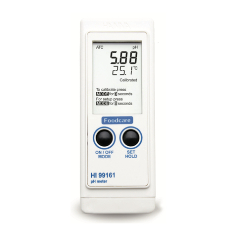 Hanna Instruments HI 99161 instruction manual