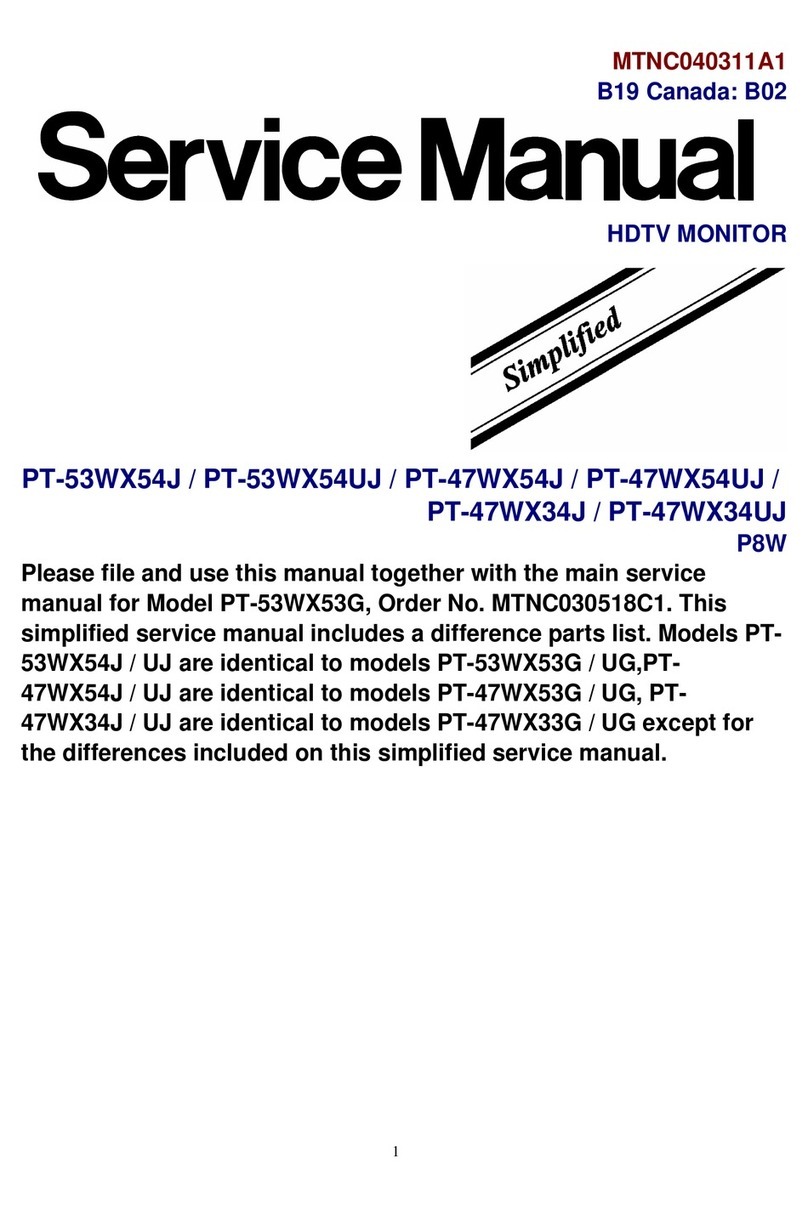 Panasonic PT-53WX54UJ User manual