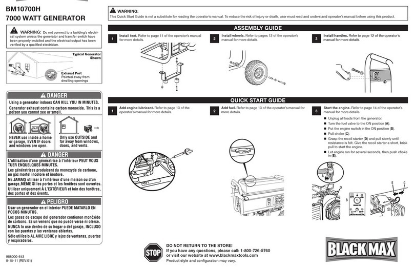 Black Max BM10700H Series User manual