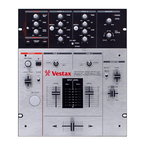 Vestax PMC-05Pro owner's manual