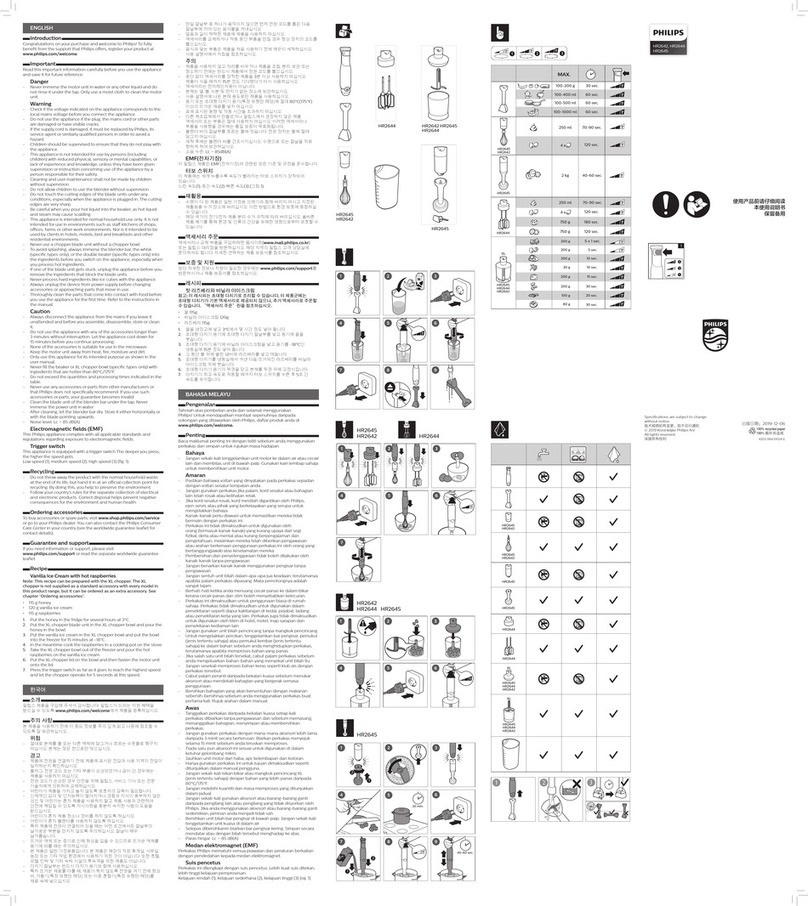 Philips HR2642 manual